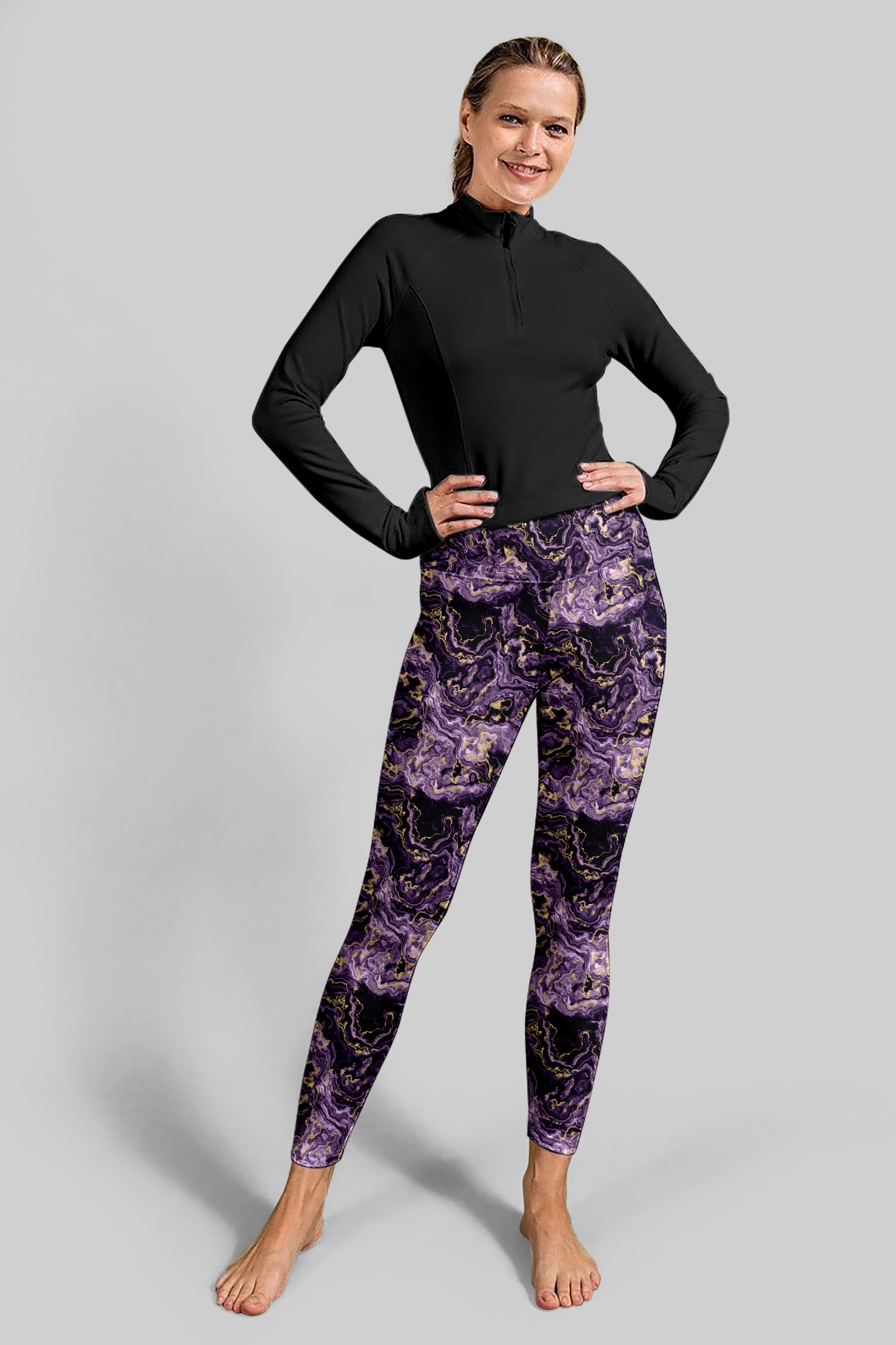 Elegant floral pose with sleek and minimalistic design elements