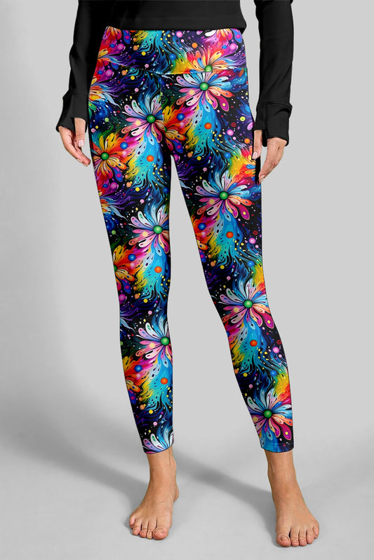 Elegant and creative floral pose with vibrant design energy