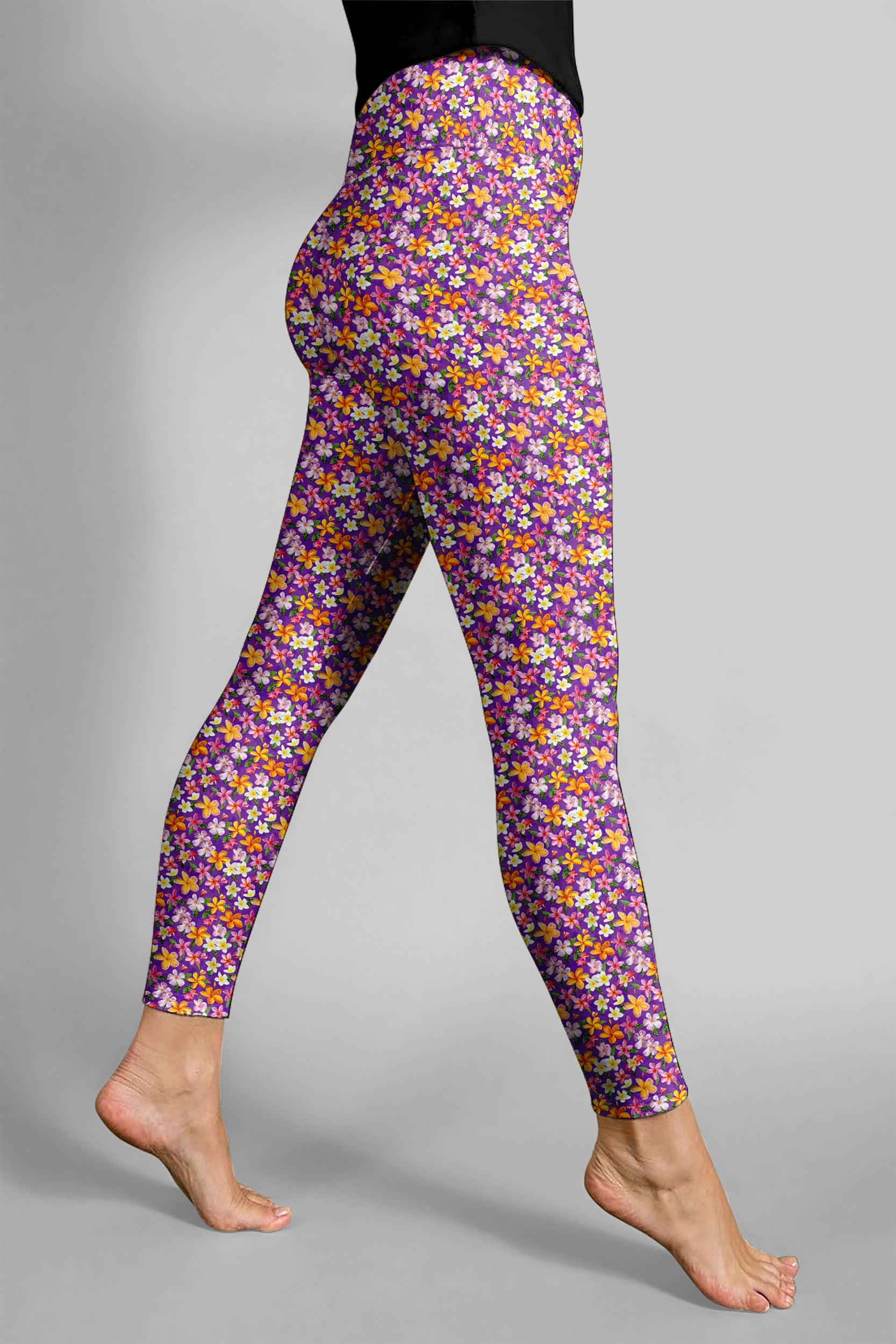 Vibrant and stylish floral pose featuring modern accents