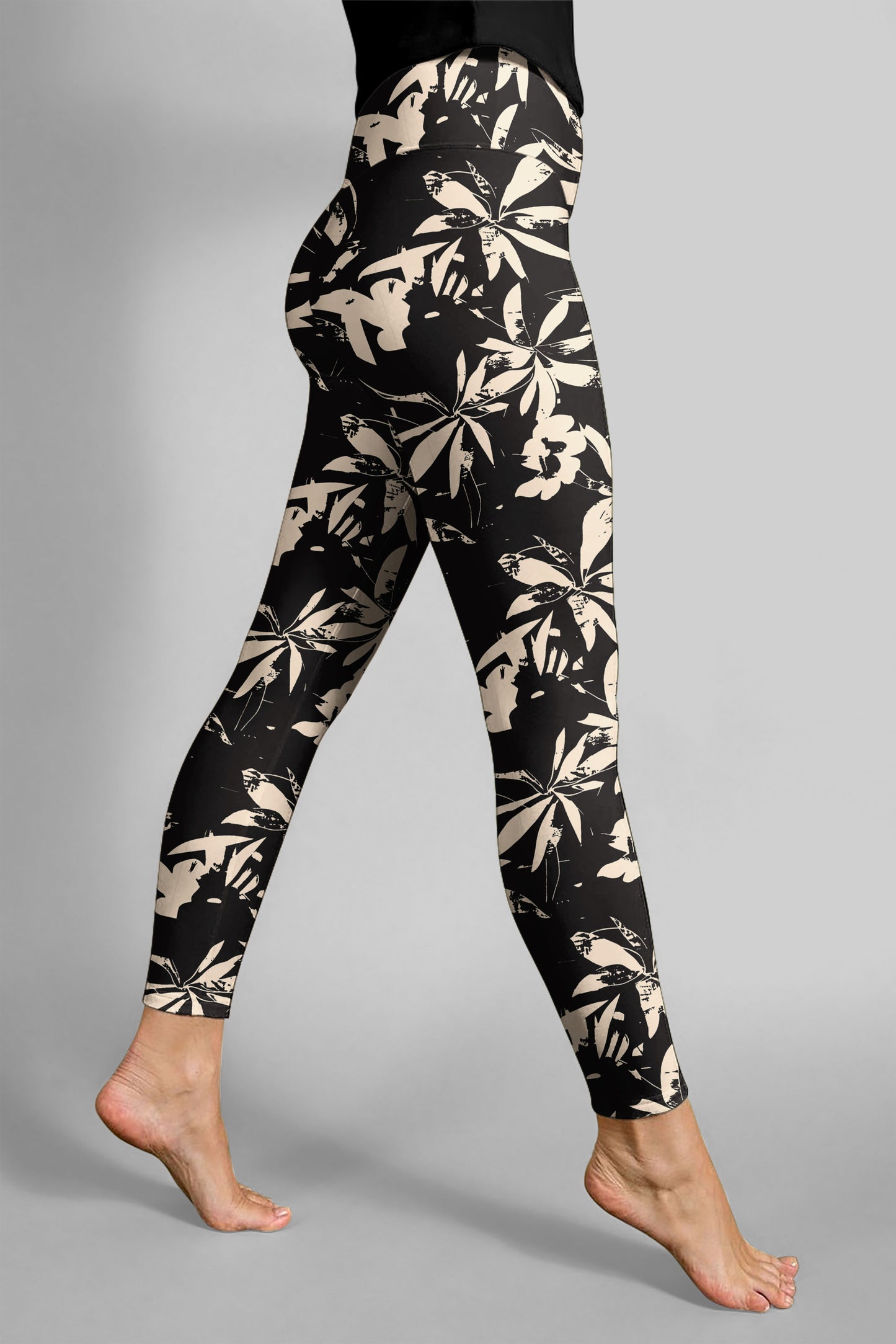 Floral design with dynamic elements and intricate pose details
