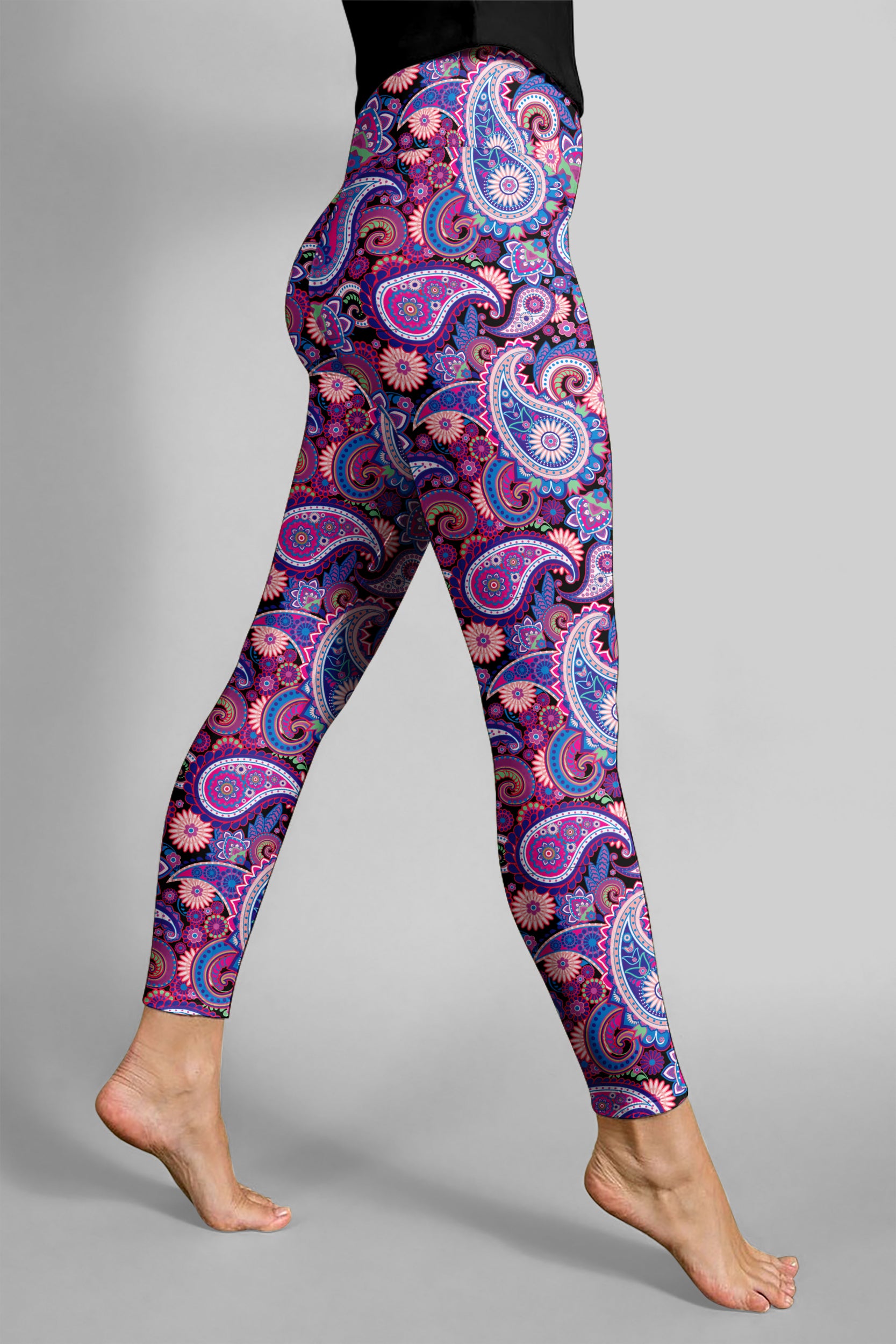 Artistic floral pose blending bold patterns and intricate detail